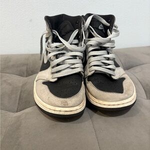 Men's Black and Gray High-Top Sneakers